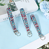 Iron with Polyester Inwrought Keychain KEYC-WH20054-011A-7