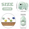 20Pcs Handmade Porcelain Ceramic Beads PORC-YW0001-81-3