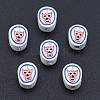 Handmade Polymer Clay Beads X-CLAY-C001-08-4