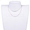 Natural Strawberry Quartz Beaded Necklaces NJEW-JN02492-06-4