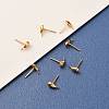 Brass Stud Earring Findings KK-F824-004G-4