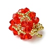 Christmas Seed Beads Beaded Charms PALLOY-MZ00299-01-4