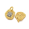 Long-Lasting Plated Brass Pendants KK-K387-01B-G-2