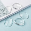 Transparent Oval Glass Cabochons GGLA-R022-40x30-8