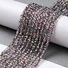 Transparent Electroplate Glass Beads Strands LS-GLAA-H021-01B-HP02-3