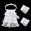 Polyester Detachable Flower Lace Collar Sets for Women DIY-WH0816-187A-6