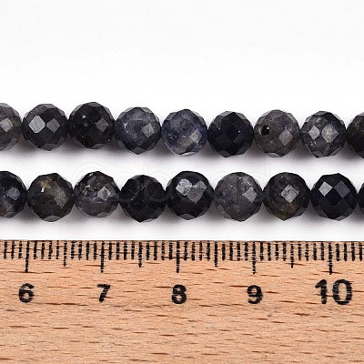 Natural Cordierite/Iolite/Dichroite Beads Strands G-S345-6mm-27-1