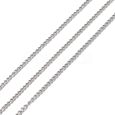 304 Stainless Steel Curb Chains CHS-M009-11P-02-1