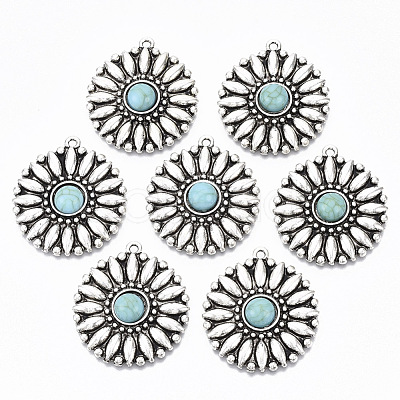 Tibetan Style Alloy Pendants X-PALLOY-R113-007-RS-1