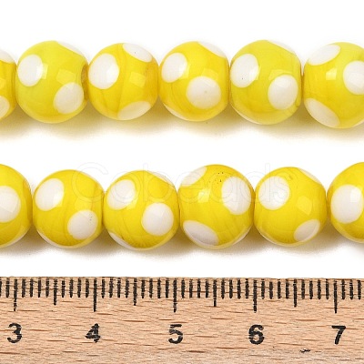 Handmade Lampwork Beads LAMP-D002-10mm-01D-1