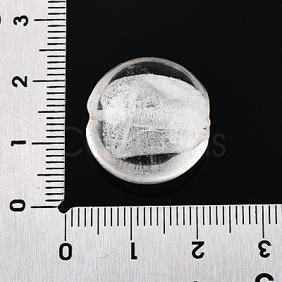 Handmade Silver Foil Glass Beads SLF20mmY-07-1