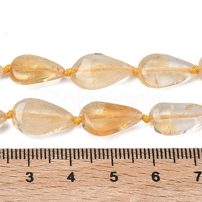 Heated Natural Citrine Beads Strands G-L650-H01-01-1