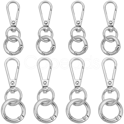 DIY Keychain Clasp Findings Kits DIY-SP0003-47P-1
