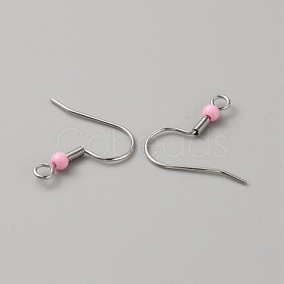 304 Stainless Steel Earring Hooks STAS-WH0027-64P-12-1