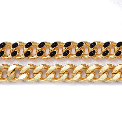 Two Tone Handmade Brass Curb Chains CHC-I035-01G-06-1