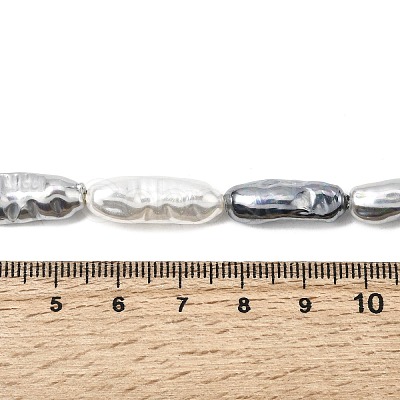 Electroplated Glass Shell Pearl Beads Strands BSHE-B009-C02-7x21mm-1