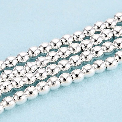 Electroplate Non-magnetic Synthetic Hematite Bead Strands X-G-Q466-3mm-02-1