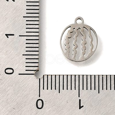 201 Stainless Steel Pendants STAS-R136-01P-01-1