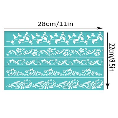 Self-Adhesive Silk Screen Printing Stencil X1-DIY-WH0338-363-1