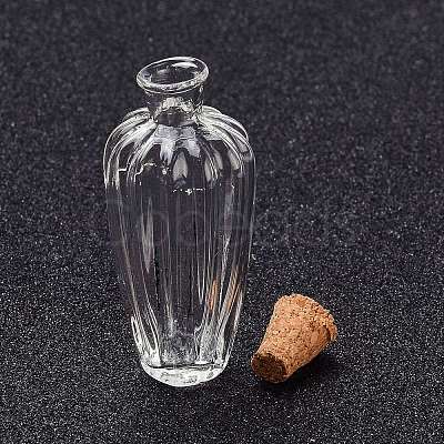 Glass Cork Bottles LS-AJEW-O032-05C-1