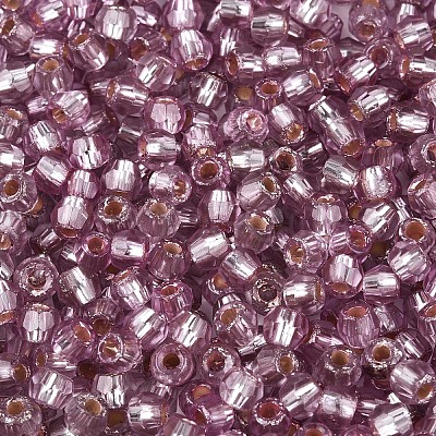 Silver Lined Glass Seed Beads SEED-T007-18A-10-1