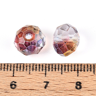 Baking Paint Transparent Glass Beads GLAA-N011-10mm-01-1