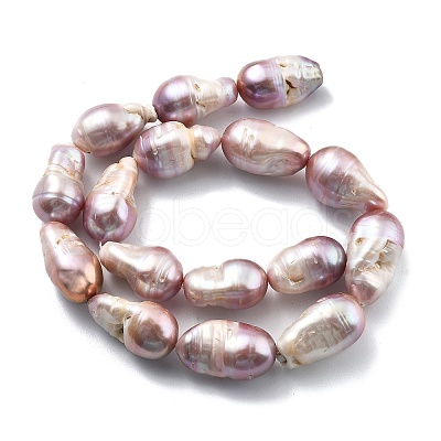 Natural Nucleated Pearl Beads Strands PEAR-B004-15D-02D-1