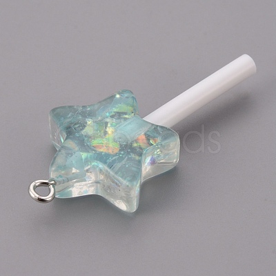 Resin Pendants RESI-K008-B04-1