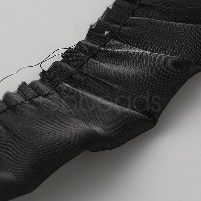 Chiffon Wrinkles Lace Ribbon OCOR-WH0078-380B-03-1