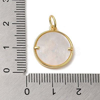 Natural Shell Pendants X-KK-M271-08G-1