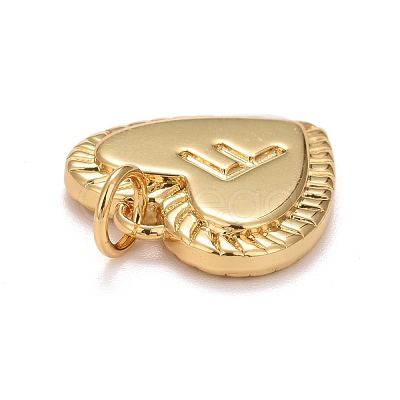 Rack Plating Golden Brass Pendants KK-E260-01G-F-1