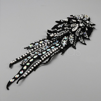 Hand Sewing Multi-Layer Flower Costume Shoulder Appliques PATC-WH0009-07B-1