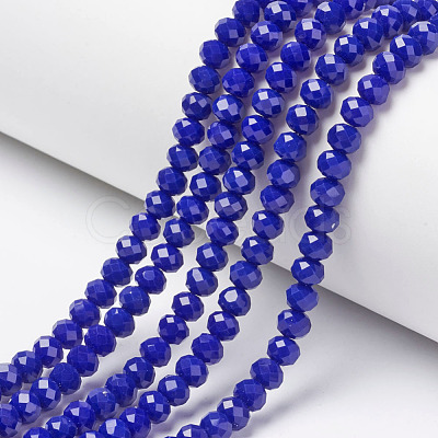 Opaque Solid Color Glass Beads Strands EGLA-A034-P3mm-D07-1