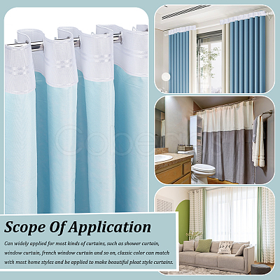 Polyester Curtain Tape for Hook DIY-WH0569-69B-1