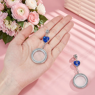 Alloy Locket Photo Pendants FIND-WH0181-05-1