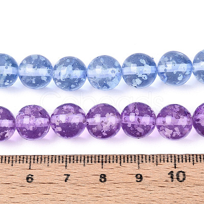 Luminous Handmade Lampwork Beads Strands LAMP-N036-12B-01-1