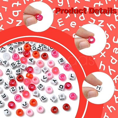Transparent & Opaque Acrylic Beads KY-FS0001-26D-1