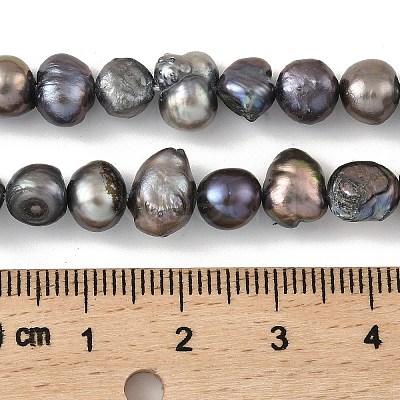 Dyed Natural Cultured Freshwater Pearl Beads Strands PEAR-A006-08E-1