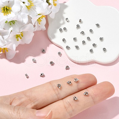 SHEGRACE Brass Crimp Beads XGR0053P-63P-1