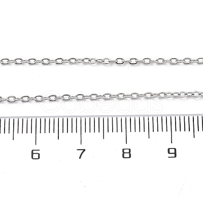 Brass Cable Chain Necklaces NJEW-D302-82P-1