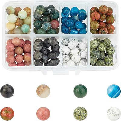Natural Mixed Gemstone Beads G-NB0001-81-1