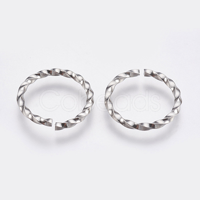 Tarnish Resistant 304 Stainless Steel Open Jump Rings STAS-G174-02P-1