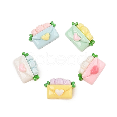 Opaque Resin Cabochons CRES-M037-05F-1