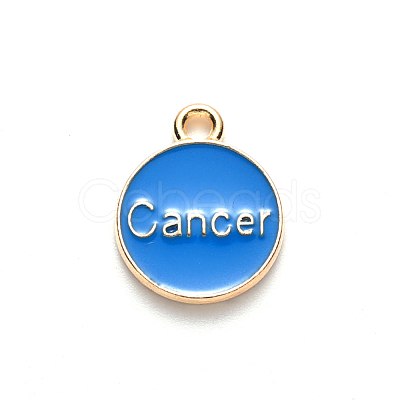Alloy Enamel Pendants X-ENAM-S124-01A-02D-1