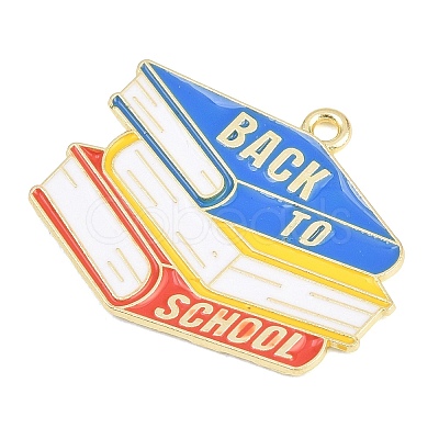 Back to School Alloy Enamel Pendants FIND-E054-02J-1