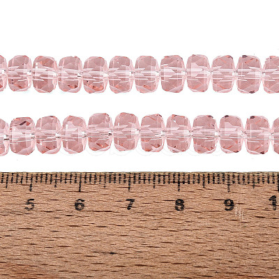 Transparent Glass Beads Strands GLAA-Q114-01A-A02-1