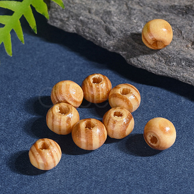 Original Color Natural Wood Beads TB611Y-6mm-LF-1