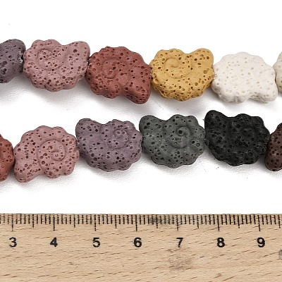 Natural Lava Rock Beads Strands G-G347-01A-1