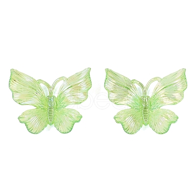 Transparent Plastic Pendants KY-N025-44D-1
