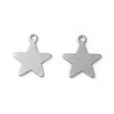 Tarnish Resistant 201 Stainless Steel Pendants STAS-F192-040P-1
